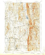 Middlebury Vermont Historical topographic map, 1:62500 scale, 15 X 15 Minute, Year 1905