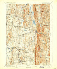 Middlebury Vermont Historical topographic map, 1:62500 scale, 15 X 15 Minute, Year 1905