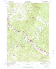 Middlesex Vermont Historical topographic map, 1:24000 scale, 7.5 X 7.5 Minute, Year 1968