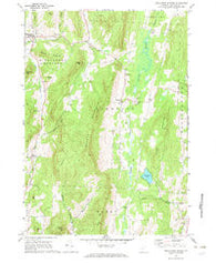Middletown Springs Vermont Historical topographic map, 1:24000 scale, 7.5 X 7.5 Minute, Year 1967