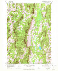 Middletown Springs Vermont Historical topographic map, 1:24000 scale, 7.5 X 7.5 Minute, Year 1967