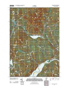 Miles Pond Vermont Historical topographic map, 1:24000 scale, 7.5 X 7.5 Minute, Year 2012