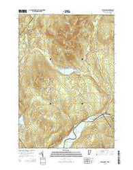Miles Pond Vermont Current topographic map, 1:24000 scale, 7.5 X 7.5 Minute, Year 2015