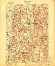 Milton Vermont Historical topographic map, 1:62500 scale, 15 X 15 Minute, Year 1915