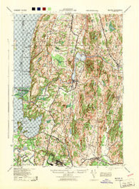 Milton Vermont Historical topographic map, 1:62500 scale, 15 X 15 Minute, Year 1944