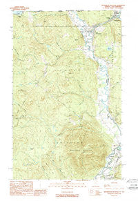 Monadnock Mountain Vermont Historical topographic map, 1:24000 scale, 7.5 X 7.5 Minute, Year 1989