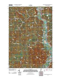 Monadnock Mountain Vermont Historical topographic map, 1:24000 scale, 7.5 X 7.5 Minute, Year 2012