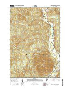 Monadnock Mountain Vermont Current topographic map, 1:24000 scale, 7.5 X 7.5 Minute, Year 2015