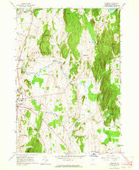 Monkton Vermont Historical topographic map, 1:24000 scale, 7.5 X 7.5 Minute, Year 1963