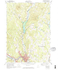 Montpelier Vermont Historical topographic map, 1:24000 scale, 7.5 X 7.5 Minute, Year 1968