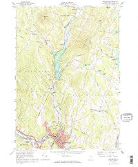 Montpelier Vermont Historical topographic map, 1:24000 scale, 7.5 X 7.5 Minute, Year 1968