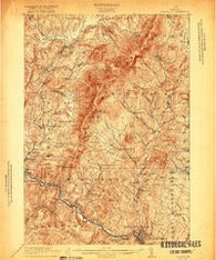 Montpelier Vermont Historical topographic map, 1:62500 scale, 15 X 15 Minute, Year 1921