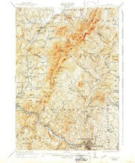 Montpelier Vermont Historical topographic map, 1:62500 scale, 15 X 15 Minute, Year 1921