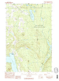 Morgan Center Vermont Historical topographic map, 1:24000 scale, 7.5 X 7.5 Minute, Year 1989