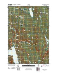 Morgan Center Vermont Historical topographic map, 1:24000 scale, 7.5 X 7.5 Minute, Year 2012