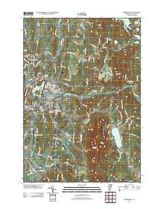 Morrisville Vermont Historical topographic map, 1:24000 scale, 7.5 X 7.5 Minute, Year 2012