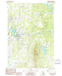 Morrisville Vermont Historical topographic map, 1:24000 scale, 7.5 X 7.5 Minute, Year 1986