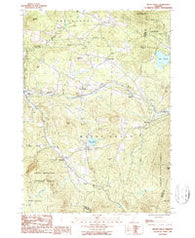 Mount Holly Vermont Historical topographic map, 1:24000 scale, 7.5 X 7.5 Minute, Year 1986