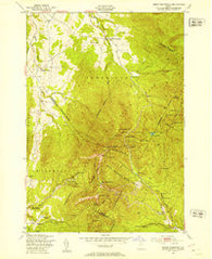 Mount Mansfield Vermont Historical topographic map, 1:24000 scale, 7.5 X 7.5 Minute, Year 1948