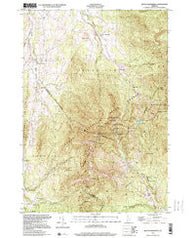 Mount Mansfield Vermont Historical topographic map, 1:24000 scale, 7.5 X 7.5 Minute, Year 1997