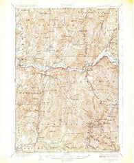 Mount Mansfield Vermont Historical topographic map, 1:62500 scale, 15 X 15 Minute, Year 1927