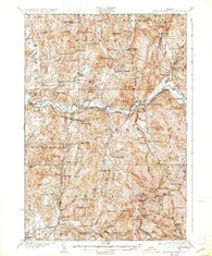 Mount Mansfield Vermont Historical topographic map, 1:62500 scale, 15 X 15 Minute, Year 1927
