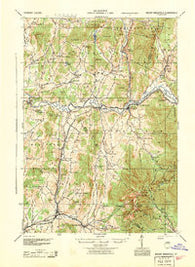Mount Mansfield Vermont Historical topographic map, 1:62500 scale, 15 X 15 Minute, Year 1944