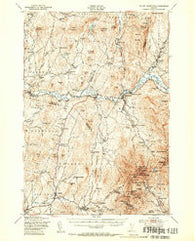 Mount Mansfield Vermont Historical topographic map, 1:62500 scale, 15 X 15 Minute, Year 1948