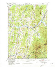Mount Mansfield Vermont Historical topographic map, 1:62500 scale, 15 X 15 Minute, Year 1948