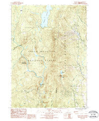 Mount Snow Vermont Historical topographic map, 1:24000 scale, 7.5 X 7.5 Minute, Year 1986