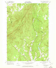Mount Worcester Vermont Historical topographic map, 1:24000 scale, 7.5 X 7.5 Minute, Year 1968
