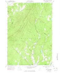 Mount Worcester Vermont Historical topographic map, 1:24000 scale, 7.5 X 7.5 Minute, Year 1968