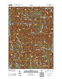 Mount Carmel Vermont Historical topographic map, 1:24000 scale, 7.5 X 7.5 Minute, Year 2012