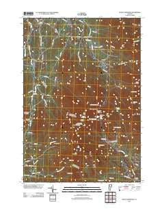 Mount Mansfield Vermont Historical topographic map, 1:24000 scale, 7.5 X 7.5 Minute, Year 2012