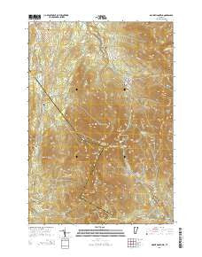 Mount Mansfield Vermont Current topographic map, 1:24000 scale, 7.5 X 7.5 Minute, Year 2015