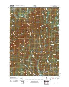Mount Worcester Vermont Historical topographic map, 1:24000 scale, 7.5 X 7.5 Minute, Year 2012