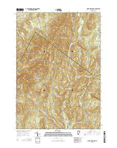 Mount Worcester Vermont Current topographic map, 1:24000 scale, 7.5 X 7.5 Minute, Year 2015