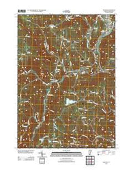 Newfane Vermont Historical topographic map, 1:24000 scale, 7.5 X 7.5 Minute, Year 2012