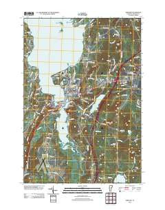 Newport Vermont Historical topographic map, 1:24000 scale, 7.5 X 7.5 Minute, Year 2012