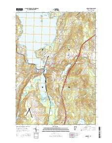 Newport Vermont Current topographic map, 1:24000 scale, 7.5 X 7.5 Minute, Year 2015