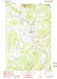 Newport Center Vermont Historical topographic map, 1:24000 scale, 7.5 X 7.5 Minute, Year 1986
