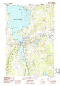 Newport Vermont Historical topographic map, 1:24000 scale, 7.5 X 7.5 Minute, Year 1986