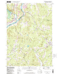 North Hartland Vermont Historical topographic map, 1:24000 scale, 7.5 X 7.5 Minute, Year 1998