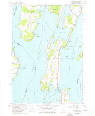 North Hero Vermont Historical topographic map, 1:24000 scale, 7.5 X 7.5 Minute, Year 1966