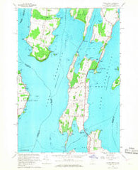 North Hero Vermont Historical topographic map, 1:24000 scale, 7.5 X 7.5 Minute, Year 1966