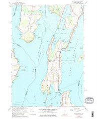 North Hero Vermont Historical topographic map, 1:24000 scale, 7.5 X 7.5 Minute, Year 1966