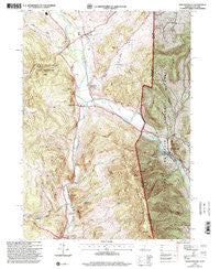 North Pownal Vermont Historical topographic map, 1:24000 scale, 7.5 X 7.5 Minute, Year 1995