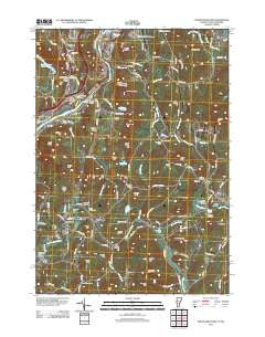 North Hartland Vermont Historical topographic map, 1:24000 scale, 7.5 X 7.5 Minute, Year 2012