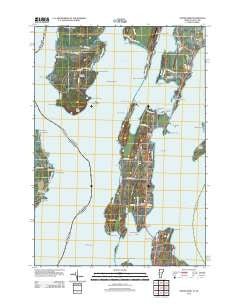 North Hero Vermont Historical topographic map, 1:24000 scale, 7.5 X 7.5 Minute, Year 2012