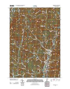 Northfield Vermont Historical topographic map, 1:24000 scale, 7.5 X 7.5 Minute, Year 2012